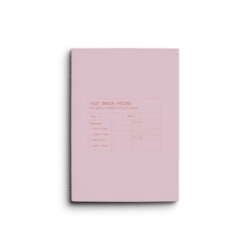 Creator's Friend Notebook - Fast Brain Daily Productivity Planner (Musk Stick) image 0