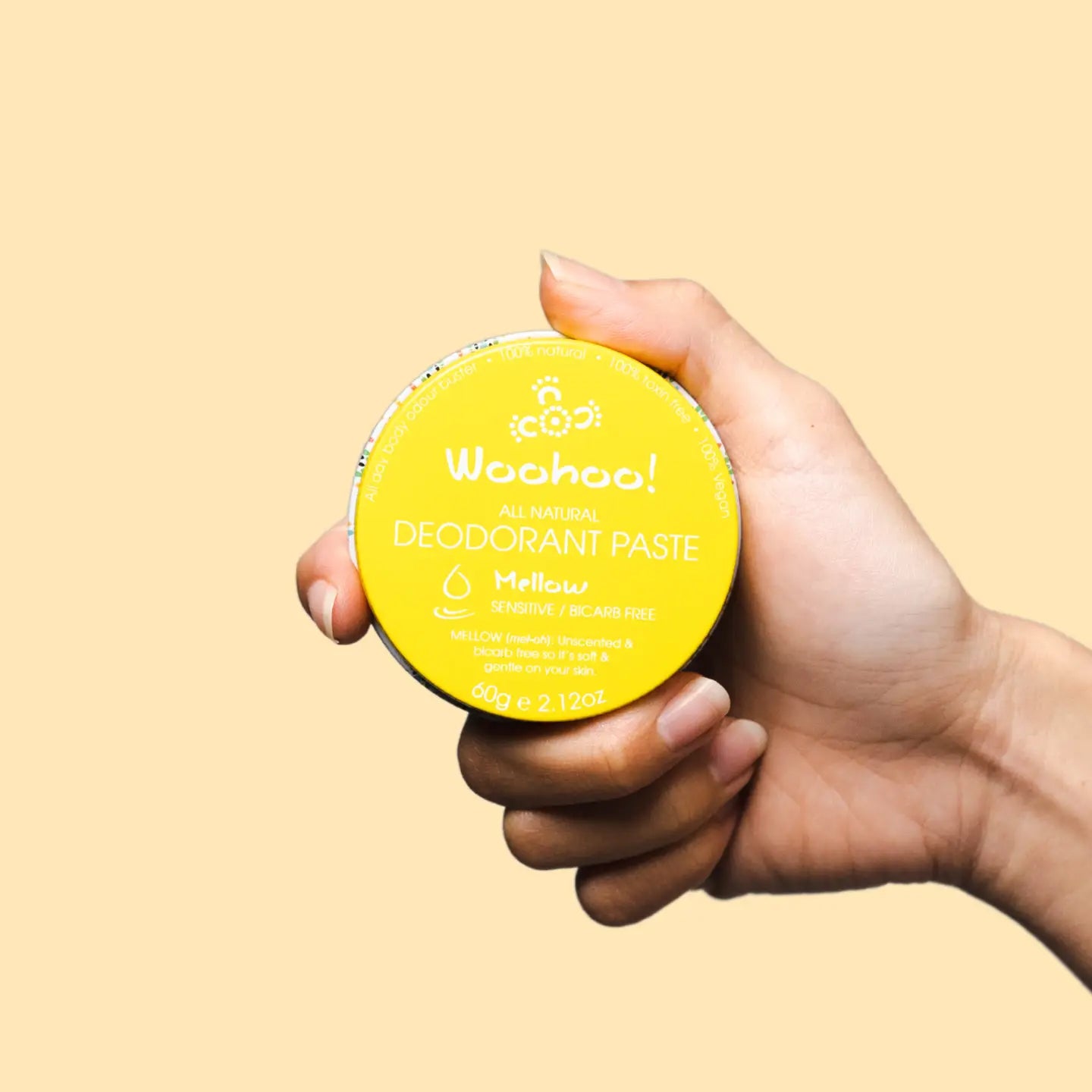 Woohoo All Natural Deodorant Paste 'Mellow' 60g image 1