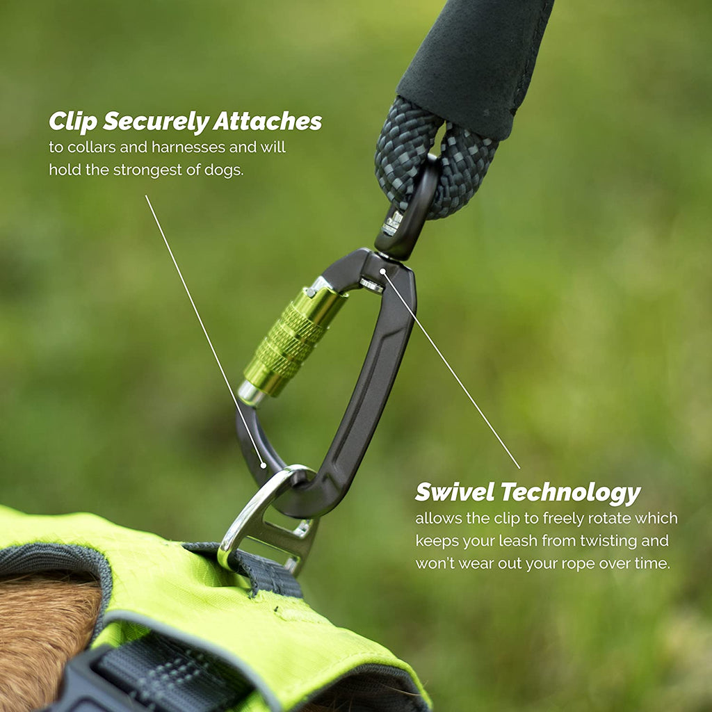 Tuff Mutt Rope Lead with Locking Carabiner image 1