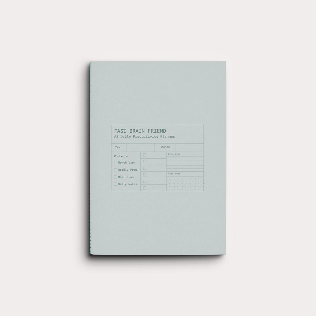 Creator's Friend Notebook - Fast Brain Daily Productivity Planner (Larimar) image 1