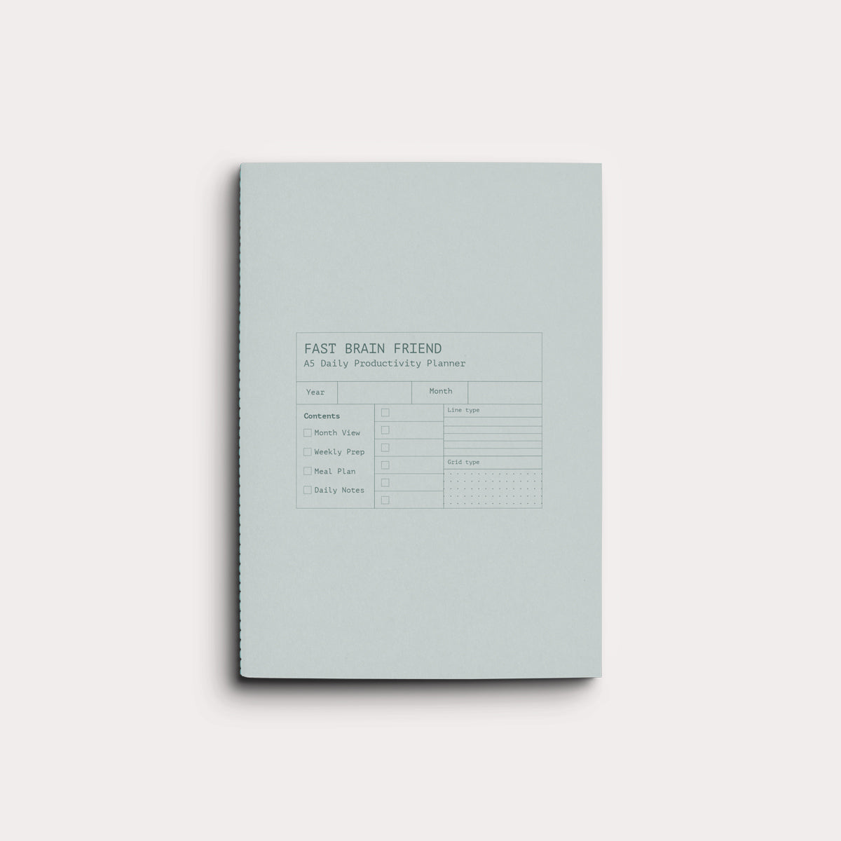 Creator's Friend Notebook - Fast Brain Daily Productivity Planner (Larimar) image 1