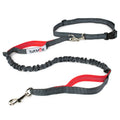 Tuff Mutt Hand Free Dog Waist Lead - Grey/Red image 0