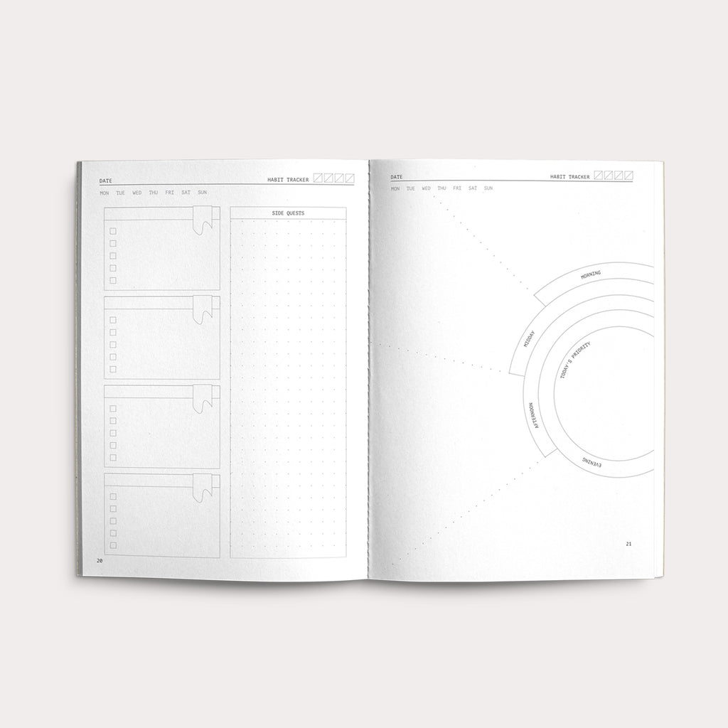 Creator's Friend Notebook - Fast Brain Daily Productivity Planner (Terracotta) image 2