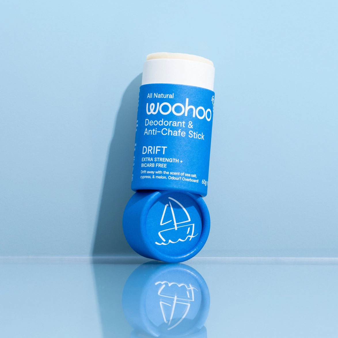 Woohoo Deodorant & Anti-Chafe Stick 'Drift' 60g image 2