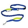 Tuff Mutt Hand Free Dog Waist Lead - Blue/Lime image 0
