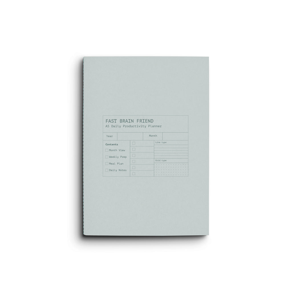 Creator's Friend Notebook - Fast Brain Daily Productivity Planner (Larimar) image 0