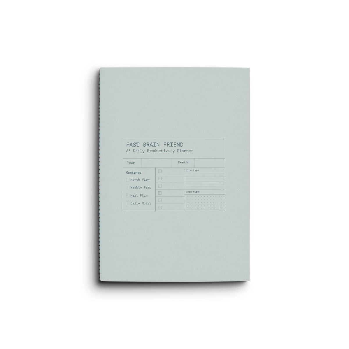 Creator's Friend Notebook - Fast Brain Daily Productivity Planner (Larimar) image 0
