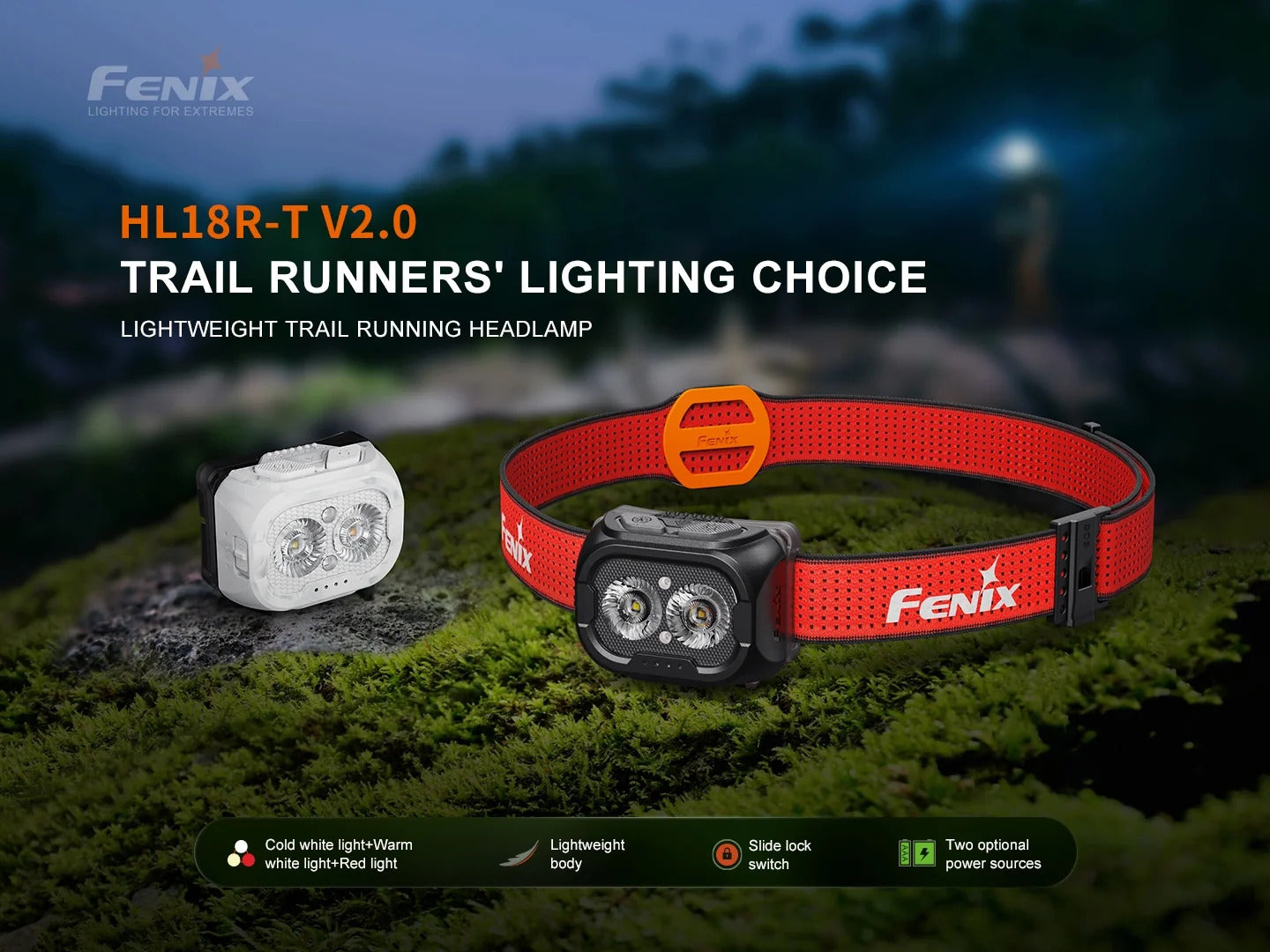 Fenix HL18R-T V2 Headlamp: Black (800 lumens)