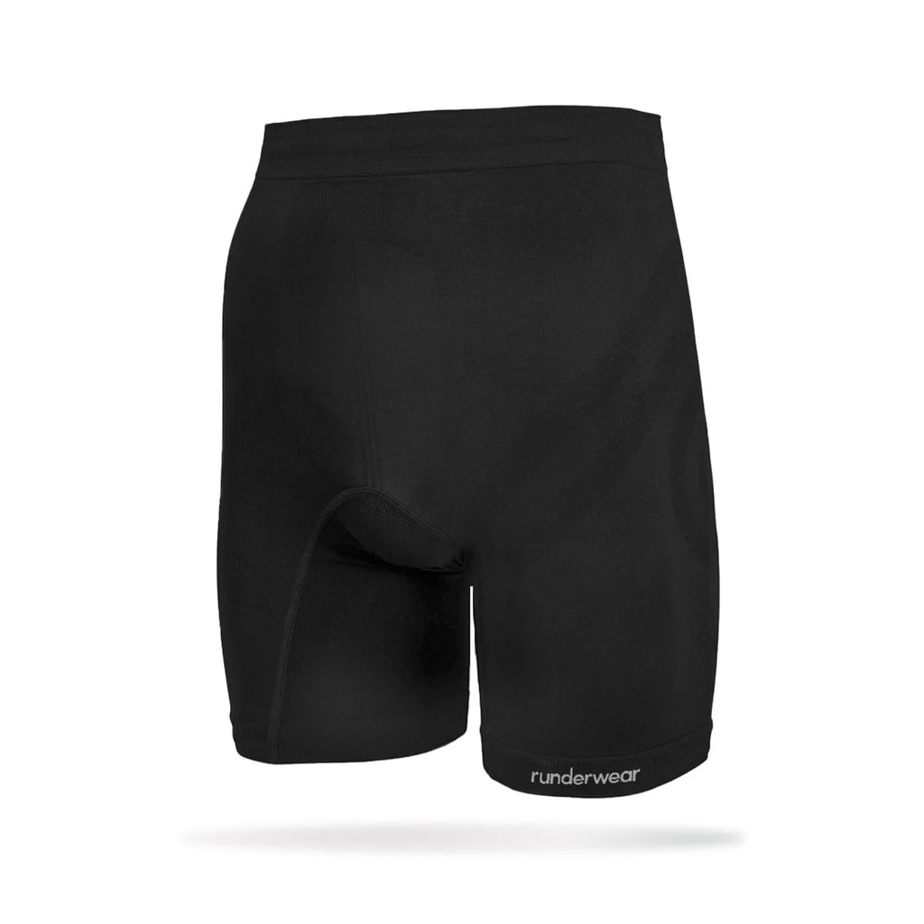 Runderwear Men's Running Long Boxer - Black