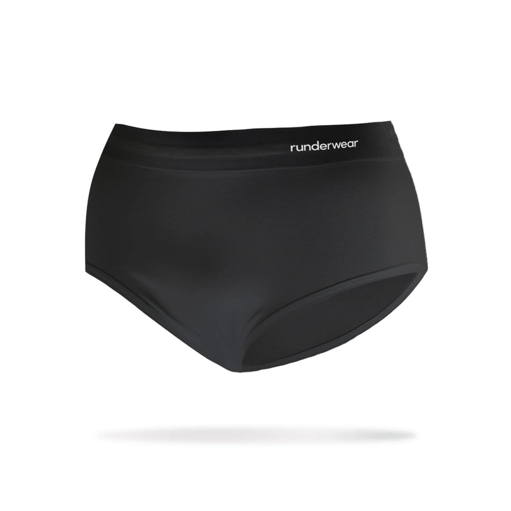 Runderwear Women's Running Briefs - Black