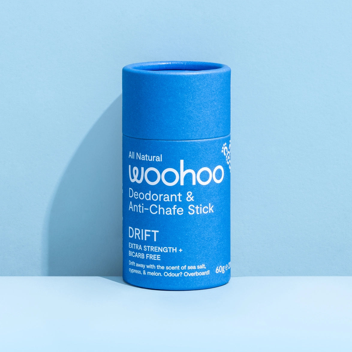 Woohoo Deodorant & Anti-Chafe Stick 'Drift' 60g image 1