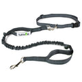 Tuff Mutt Hand Free Dog Waist Lead - Grey image 0