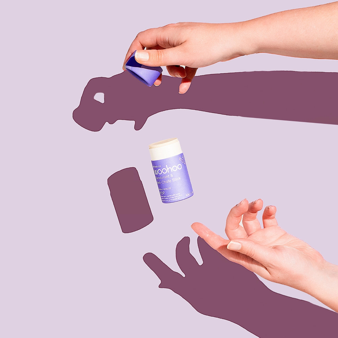 Woohoo Deodorant & Anti-Chafe Stick 'Pop' 60g image 3