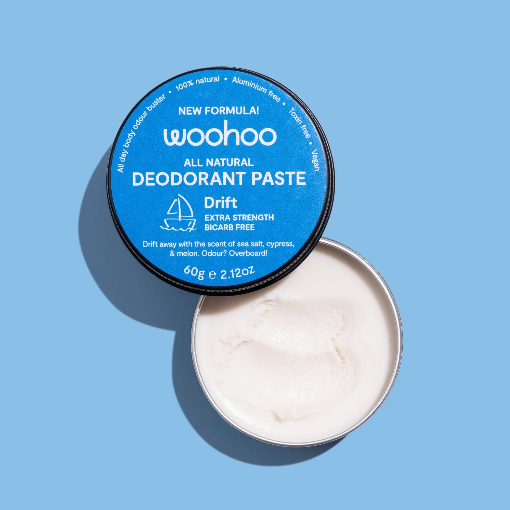 Woohoo All Natural Deodorant Paste 'Drift' 60g image 1