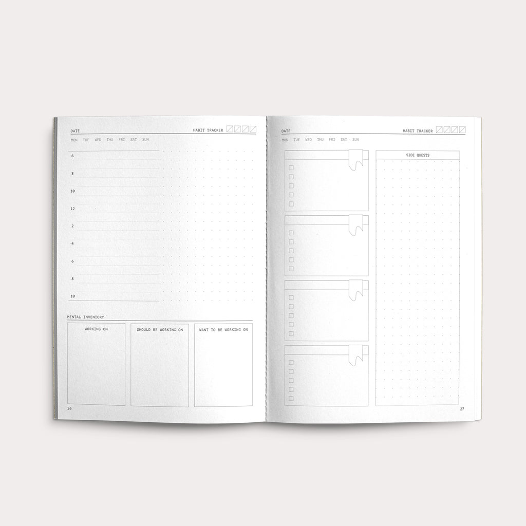 Creator's Friend Notebook - Fast Brain Daily Productivity Planner (Larimar) image 3
