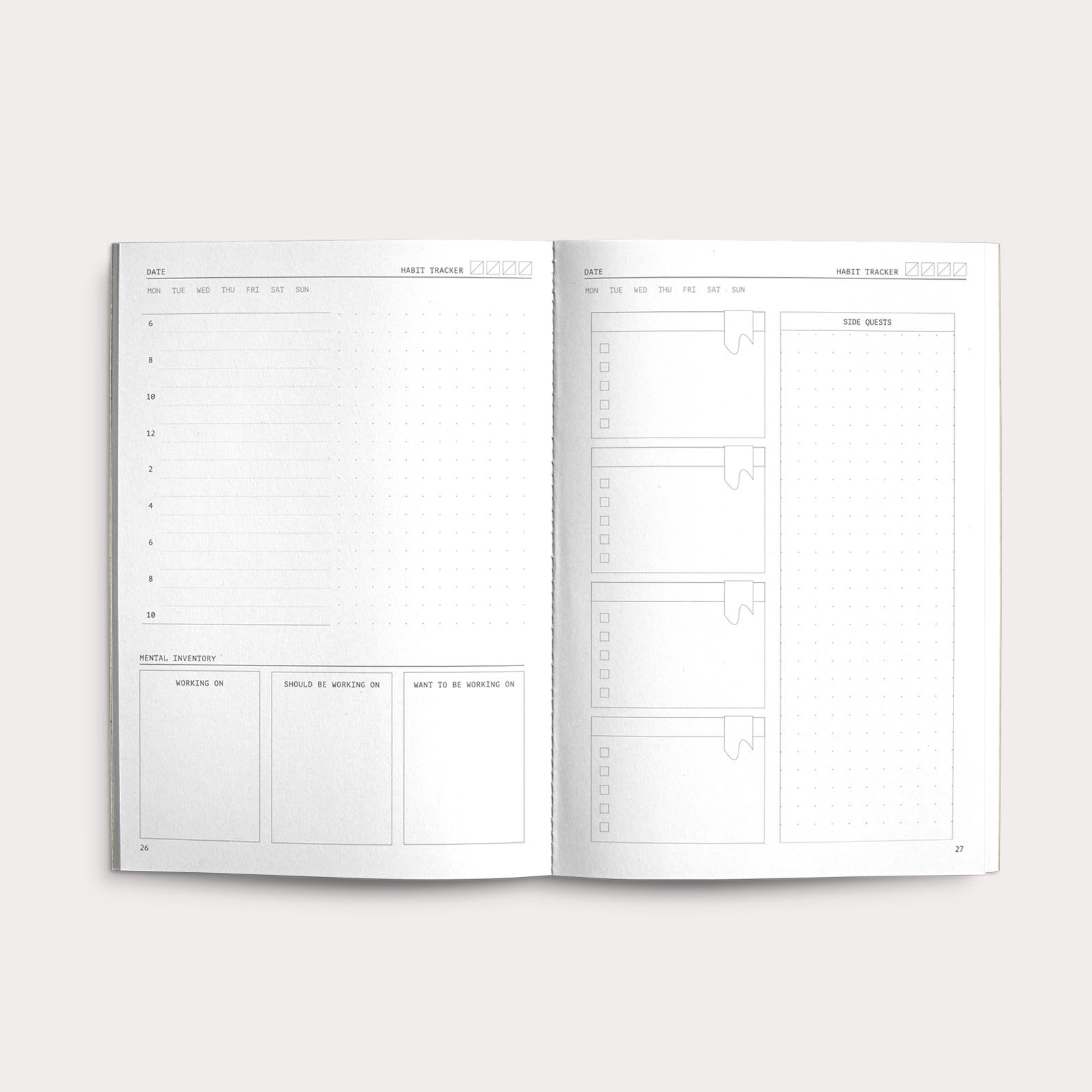 Creator's Friend Notebook - Fast Brain Daily Productivity Planner (Larimar) image 3