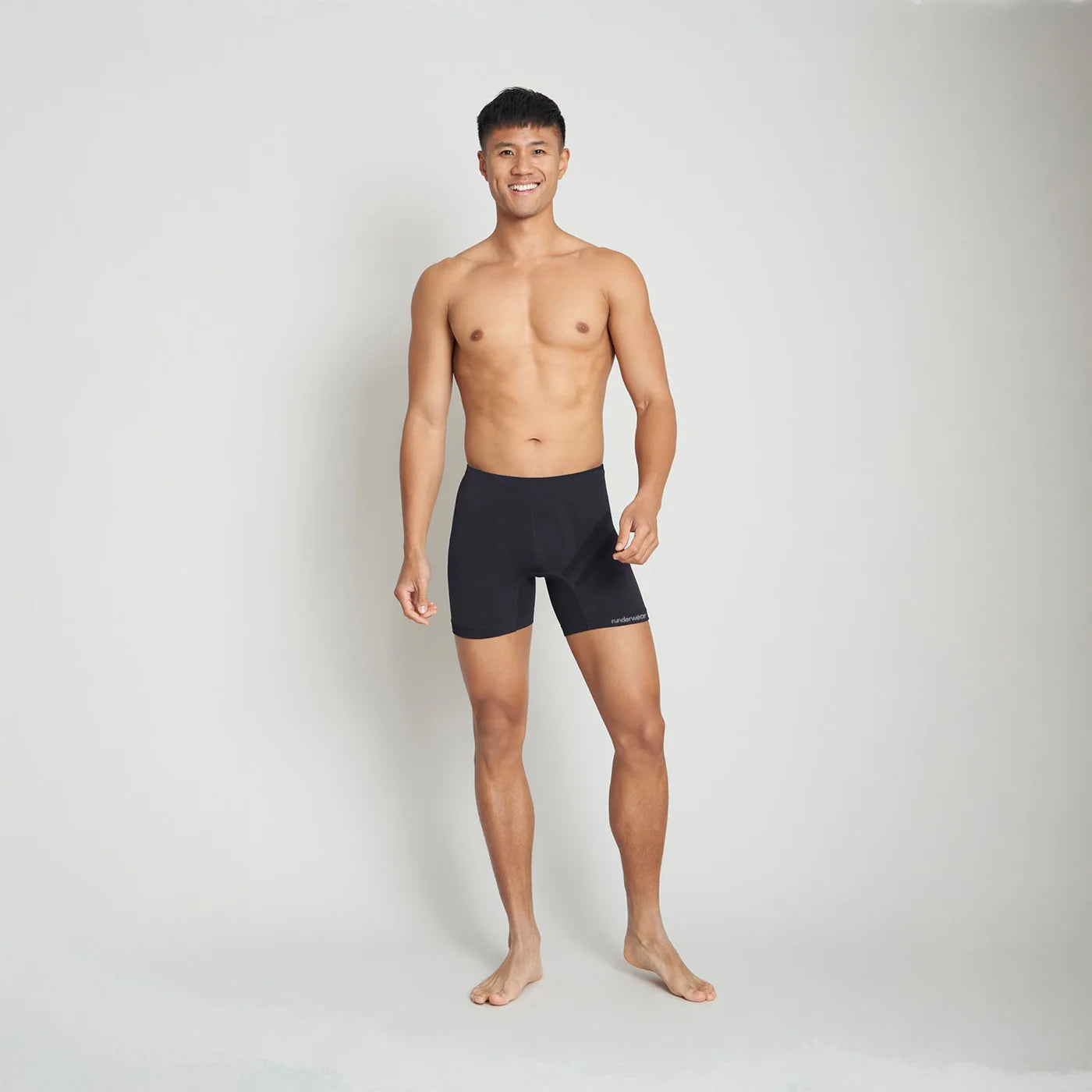 Runderwear Men's Running Boxer Shorts - Black