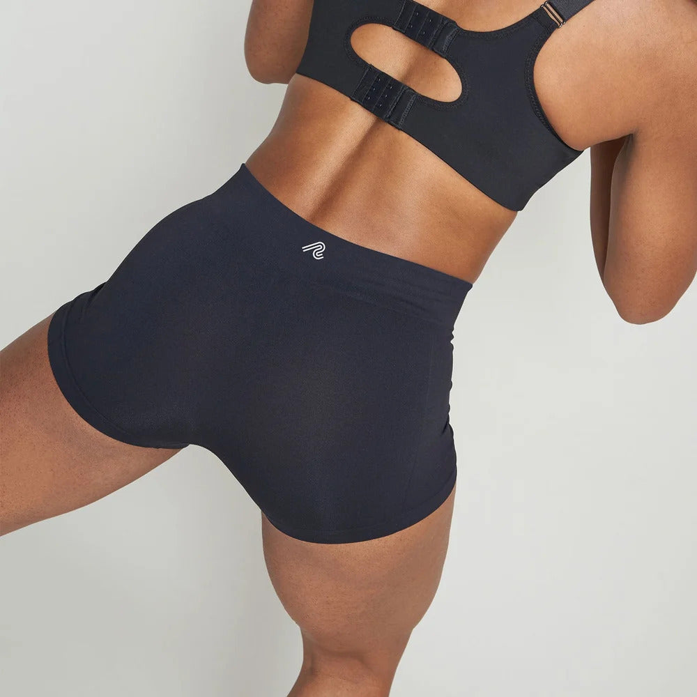 Runderwear Women's Running Boy Shorts - Black
